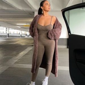 Zara Knit Jumpsuit with Straps